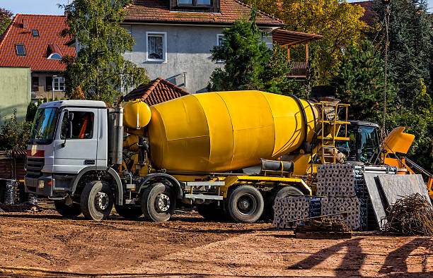 cara membersihkan Truk Pengaduk Beton