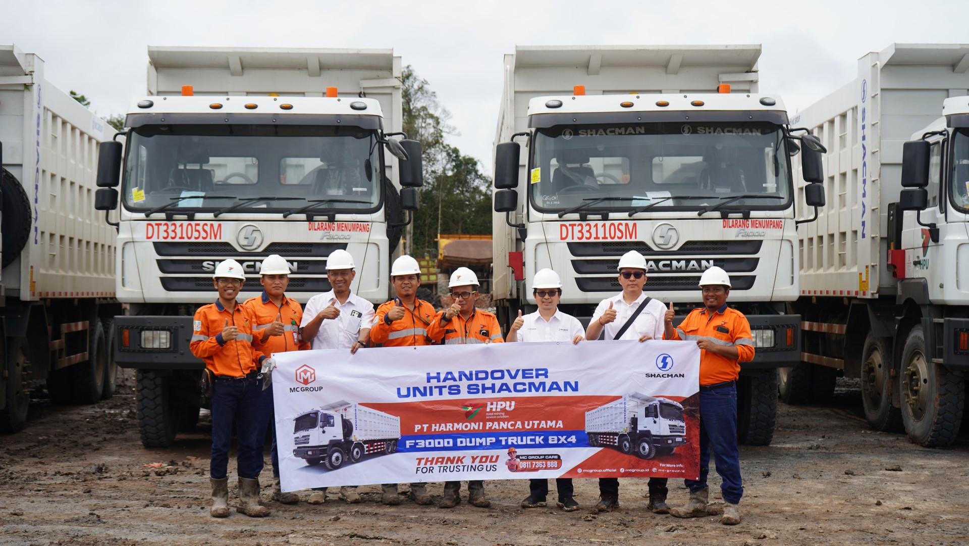 Handover Units Shacman F3000 Dump Truck PT HPU